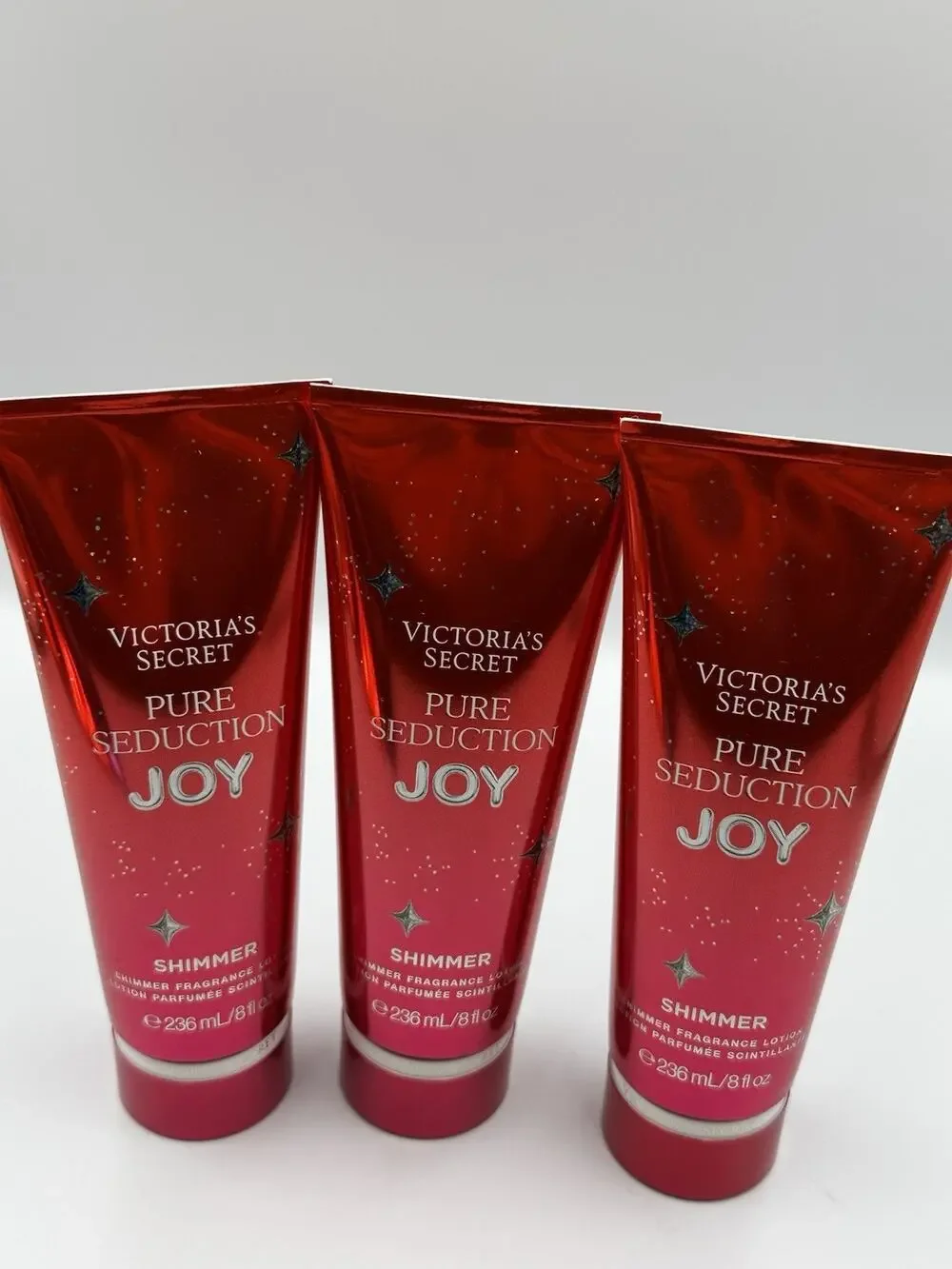 Victoria’s Secret Lot Of 3 Pure Seduction Joy Body Lotion 8fl Oz